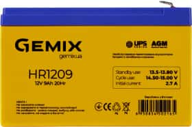 Аккумулятор для ИБП Gemix HR HR1209 10700209 9 Ач 12 В Аккумулятор для ИБП Gemix HR HR1209 10700209 9 Ач 12 В