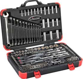 Набор инструментов Vigor V3277N 1/2", 3/8", 1/4" 212 ед. Набор инструментов Vigor V3277N 1/2", 3/8", 1/4" 212 ед.