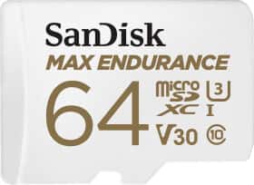 Карта пам’яті SanDisk Max Endurance microSDXC 64 ГБ з SD-адаптером Карта пам’яті SanDisk Max Endurance microSDXC 64 ГБ з SD-адаптером