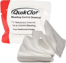 Гемостатичний бинт QuikClot Combat Gauze Z-Folded НФ-00001980 Гемостатичний бинт QuikClot Combat Gauze Z-Folded НФ-00001980