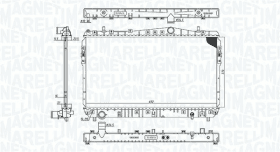 Радіатор охолодження двигуна Радіатор охолодження двигуна