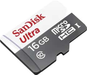 Карта пам’яті SanDisk Ultra Light microSDHC 16 ГБ з SD-адаптером Карта пам’яті SanDisk Ultra Light microSDHC 16 ГБ з SD-адаптером