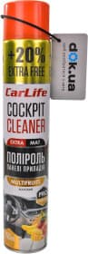 Поліроль для салону Carlife Cockpit Cleaner Extra Mat мультифрукт 750 мл Поліроль для салону Carlife Cockpit Cleaner Extra Mat мультифрукт 750 мл