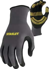 Перчатки рабочие Stanley Универсал нейлоновые с полиуретановым покрытием серые Перчатки рабочие Stanley Универсал нейлоновые с полиуретановым покрытием серые