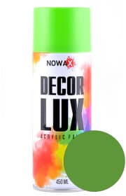 Аэрозольная краска Nowax Decor Lux светло-зеленый RAL 6018 450 мл Аэрозольная краска Nowax Decor Lux светло-зеленый RAL 6018 450 мл