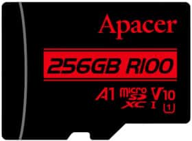 Карта памяти Apacer microSDXC 256 ГБ с SD-адаптером AP256GMCSX10UB-R Карта памяти Apacer microSDXC 256 ГБ с SD-адаптером AP256GMCSX10UB-R