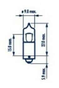 Автолампа Narva H5W BA9s 5 W прозрачная 17830 Автолампа Narva H5W BA9s 5 W прозрачная 17830