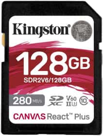 Карта пам’яті Kingston Canvas React Plus SDXC 128 ГБ SDR2V6/128GB Карта пам’яті Kingston Canvas React Plus SDXC 128 ГБ SDR2V6/128GB