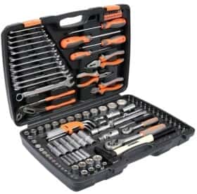 Набор инструментов STHOR 58690 1/2", 1/4" 122 ед. Набор инструментов STHOR 58690 1/2", 1/4" 122 ед.