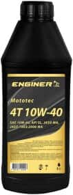Моторное масло 4T ENGINER Mototec 10W-40 полусинтетическое Моторное масло 4T ENGINER Mototec 10W-40 полусинтетическое
