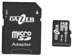 Карта пам’яті Gazer MicroSD 16 ГБ з SD-адаптером Карта пам’яті Gazer MicroSD 16 ГБ з SD-адаптером