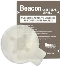 Оклюзійна наліпка Beacon Medical Chest Seal Vented НФ-00000021 10x15 см Оклюзійна наліпка Beacon Medical Chest Seal Vented НФ-00000021 10x15 см