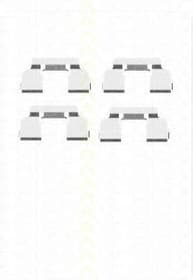 Комплектующие дисковых тормозных колодок Комплектующие дисковых тормозных колодок