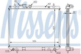 Радиатор охлаждения двигателя Радиатор охлаждения двигателя