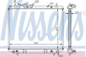 Радиатор охлаждения двигателя Радиатор охлаждения двигателя