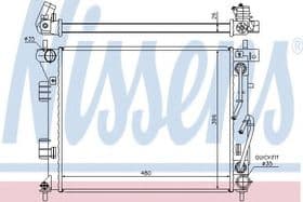 Радиатор охлаждения двигателя Радиатор охлаждения двигателя