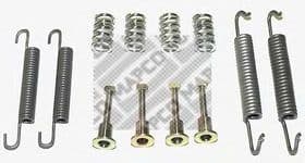 Монтажний комплект барабанних гальмівних колодок Монтажний комплект барабанних гальмівних колодок