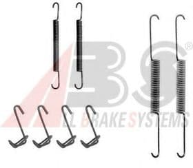 Монтажний комплект барабанних гальмівних колодок Монтажний комплект барабанних гальмівних колодок