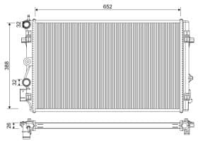 Радиатор охлаждения двигателя Радиатор охлаждения двигателя