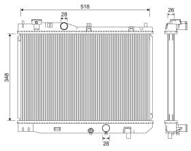 Радиатор охлаждения двигателя Радиатор охлаждения двигателя