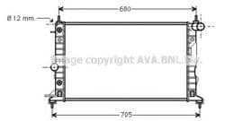 Радіатор охолодження двигуна Радіатор охолодження двигуна