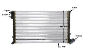 Радіатор охолодження двигуна Радіатор охолодження двигуна