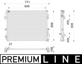 Радиатор охлаждения двигателя Радиатор охлаждения двигателя