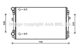 Радіатор охолодження двигуна Радіатор охолодження двигуна