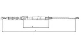 Трос ручного тормоза Трос ручного тормоза