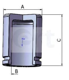 Поршень тормозного суппорта Поршень тормозного суппорта