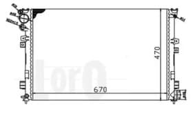 Радіатор охолодження двигуна Радіатор охолодження двигуна