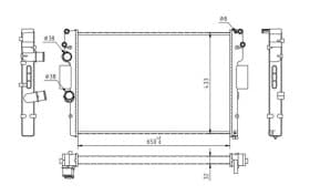 Радіатор охолодження двигуна Радіатор охолодження двигуна
