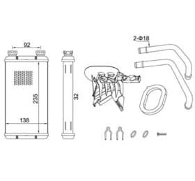 Радиатор печки Радиатор печки
