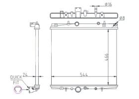 Радіатор охолодження двигуна Радіатор охолодження двигуна