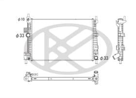 Радиатор охлаждения двигателя Радиатор охлаждения двигателя