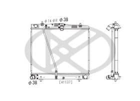 Радиатор охлаждения двигателя Радиатор охлаждения двигателя