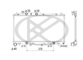 Радиатор охлаждения двигателя Радиатор охлаждения двигателя