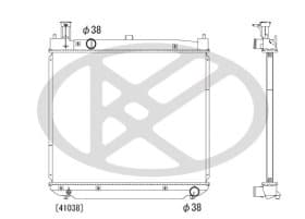 Радиатор охлаждения двигателя Радиатор охлаждения двигателя