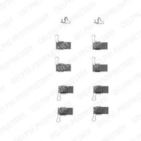 Комплектующие дисковых тормозных колодок Комплектующие дисковых тормозных колодок
