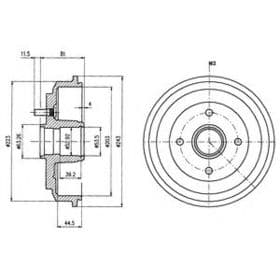 Тормозной барабан Тормозной барабан