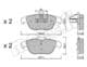 22-0666-0 Metelli Тормозные колодки для Mercedes C-Class