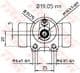 BWD135 TRW Колісний гальмівний циліндр