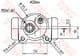 BWH114 TRW Колісний гальмівний циліндр для Renault 21