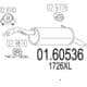 01.60536 MTS Глушитель выхлопных газов конечный для Citroen C3