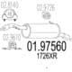 01.97560 MTS Глушник вихлопних газів кінцевий для Citroen C2