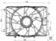 47443 NRF Вентилятор системи охолодження двигуна