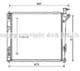 HY2339 AVA Quality Cooling Радіатор охолодження двигуна для Hyundai Santa Fe