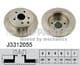 J3312055 Nipparts Тормозной диск для Toyota Avensis