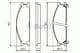 0 986 493 480 Bosch Гальмівні колодки