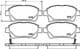 8DB 355 014-601 Hella Pagid Гальмівні колодки для Toyota IQ